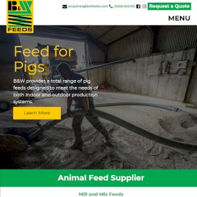BW Feeds website by The Web Booth